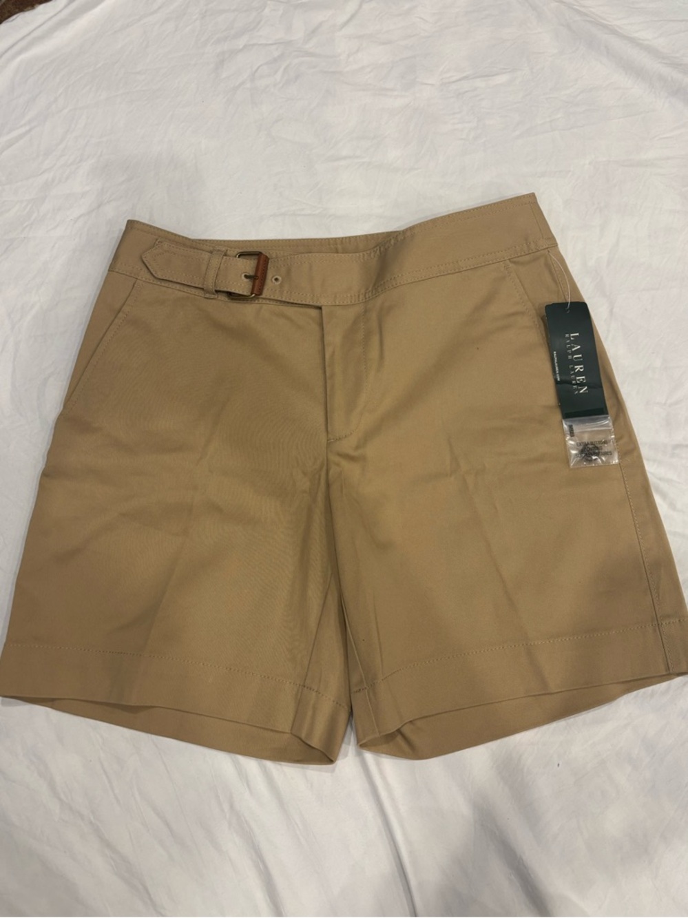 NWT Ralph Lauren Tan Belted Shorts
